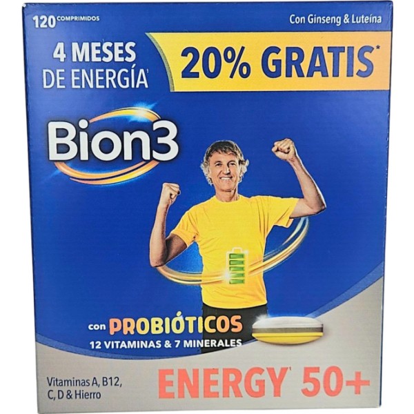 Bion 3 Energy 50+ 120 Comprimidos Promo