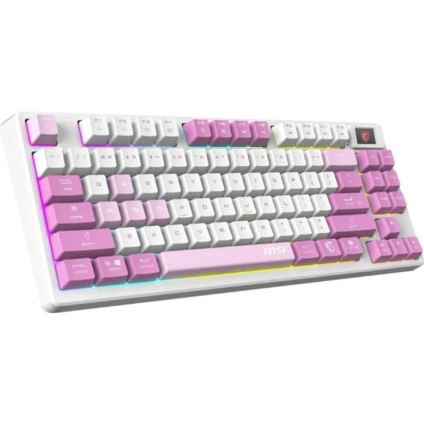 Msi teclado forge gk600 tkl w violet es bt